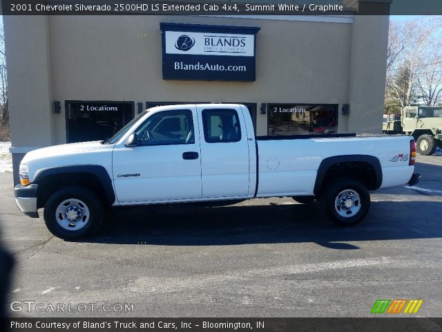 2001 Chevrolet Silverado 2500HD LS Extended Cab 4x4 in Summit White