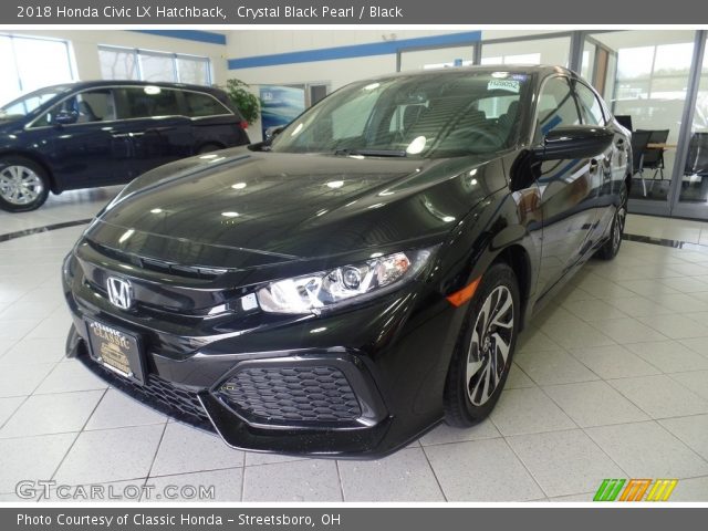 2018 Honda Civic LX Hatchback in Crystal Black Pearl