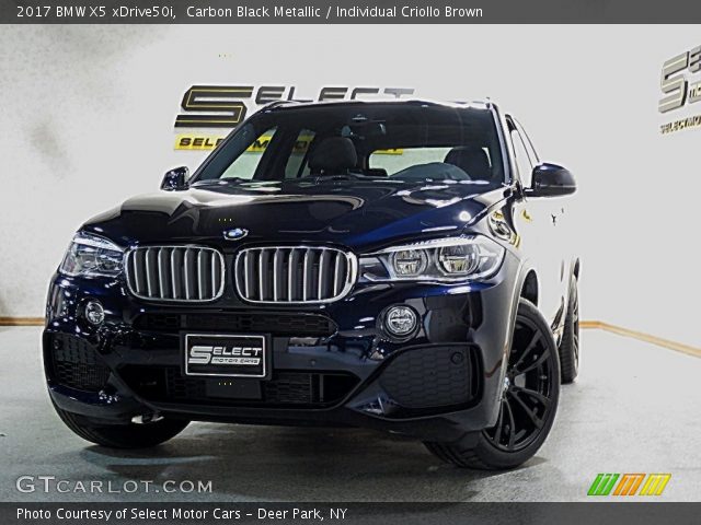 2017 BMW X5 xDrive50i in Carbon Black Metallic