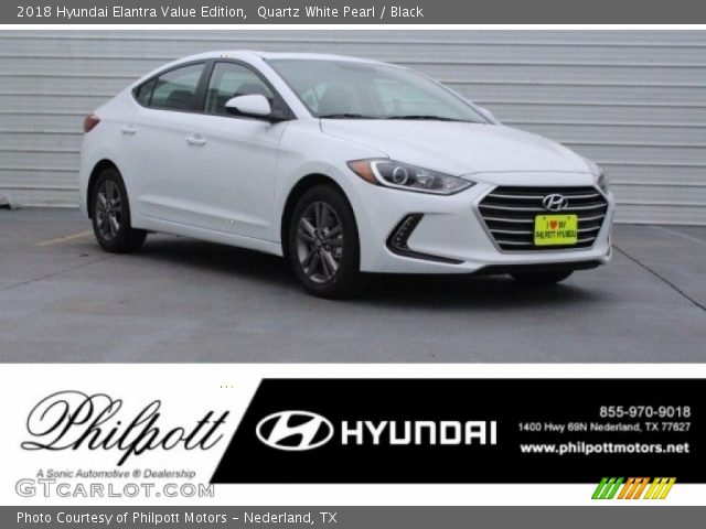 2018 Hyundai Elantra Value Edition in Quartz White Pearl