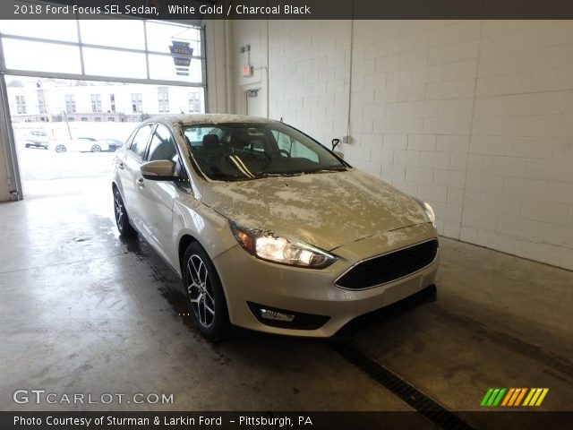 2018 Ford Focus SEL Sedan in White Gold