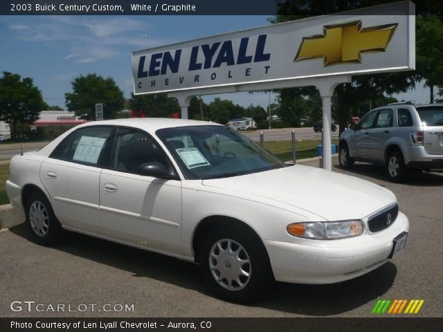 2003 Buick Century Custom in White