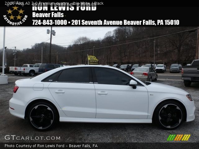 2016 Audi A3 2.0 Premium quattro in Ibis White