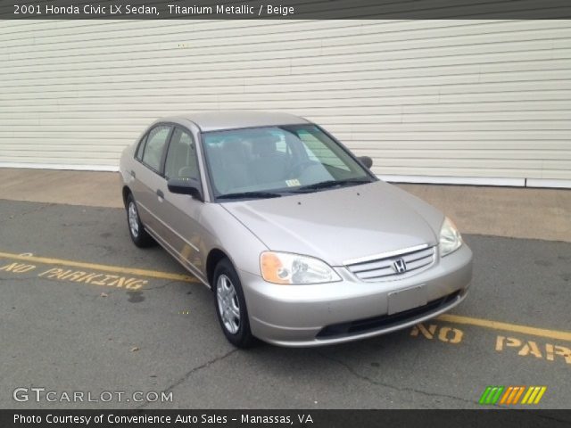 2001 Honda Civic LX Sedan in Titanium Metallic