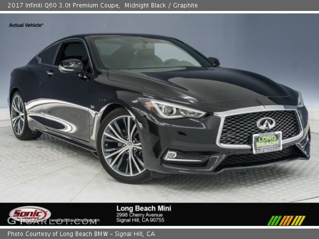 2017 Infiniti Q60 3.0t Premium Coupe in Midnight Black