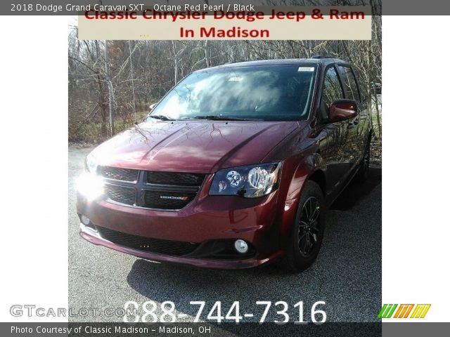 2018 Dodge Grand Caravan SXT in Octane Red Pearl
