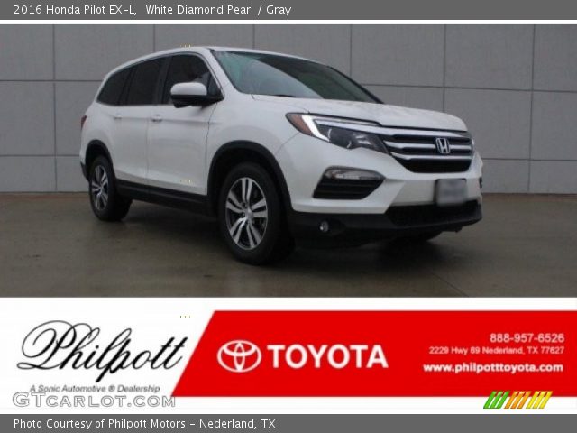 2016 Honda Pilot EX-L in White Diamond Pearl