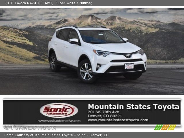 2018 Toyota RAV4 XLE AWD in Super White