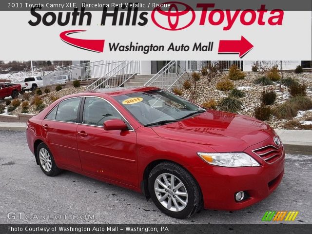 2011 Toyota Camry XLE in Barcelona Red Metallic