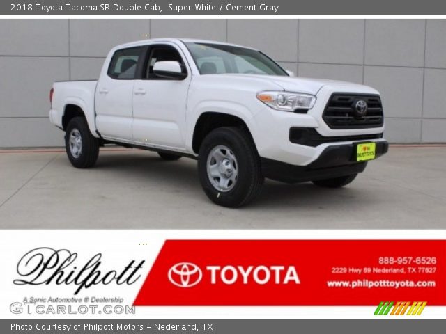 2018 Toyota Tacoma SR Double Cab in Super White