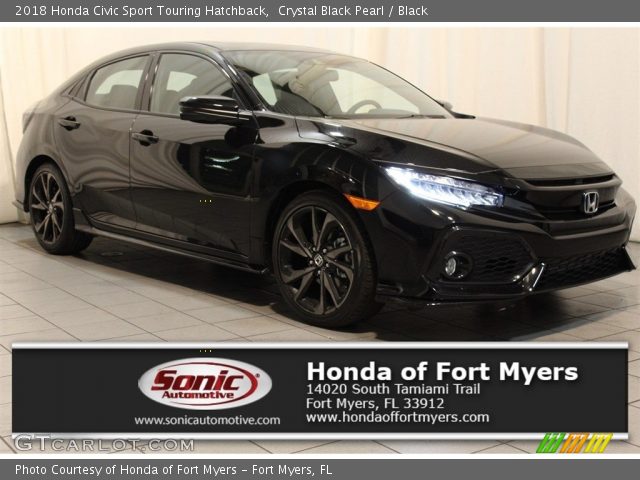 2018 Honda Civic Sport Touring Hatchback in Crystal Black Pearl
