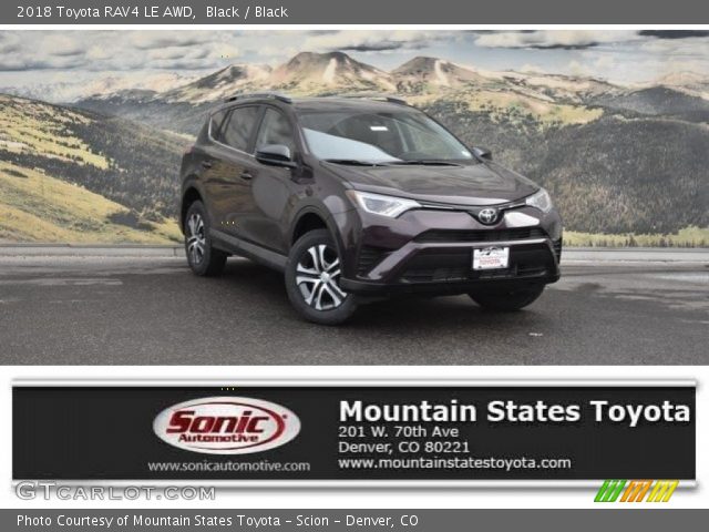 2018 Toyota RAV4 LE AWD in Black