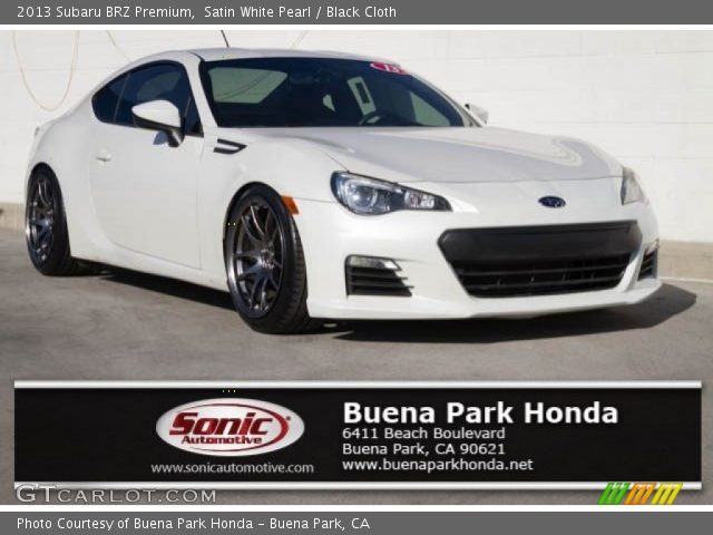 2013 Subaru BRZ Premium in Satin White Pearl