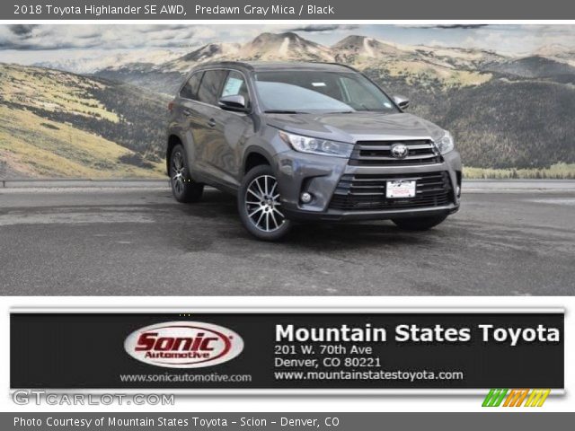 2018 Toyota Highlander SE AWD in Predawn Gray Mica