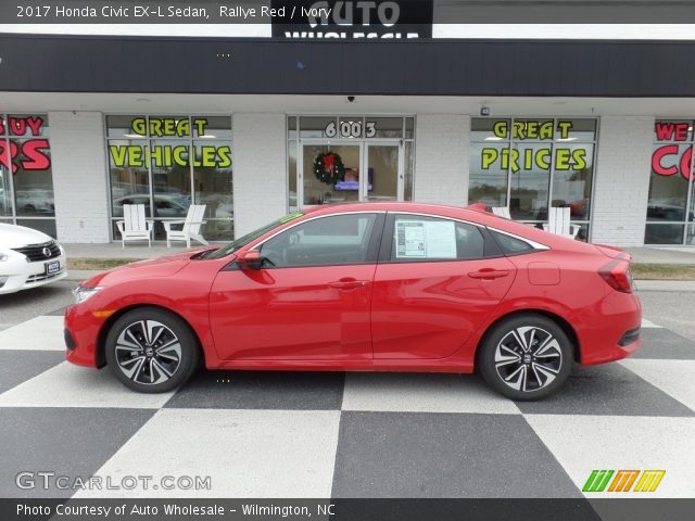 2017 Honda Civic EX-L Sedan in Rallye Red