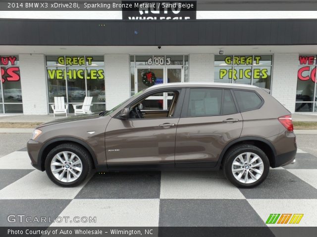 2014 BMW X3 xDrive28i in Sparkling Bronze Metallic