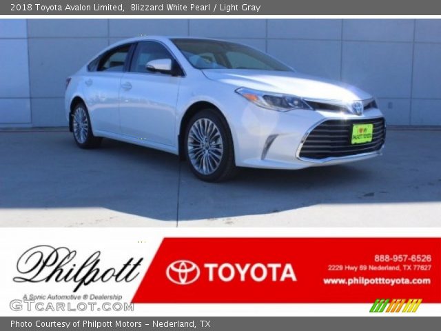 2018 Toyota Avalon Limited in Blizzard White Pearl