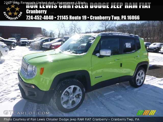 2017 Jeep Renegade Limited 4x4 in Hypergreen