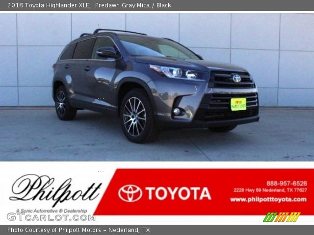 2018 Toyota Highlander XLE in Predawn Gray Mica