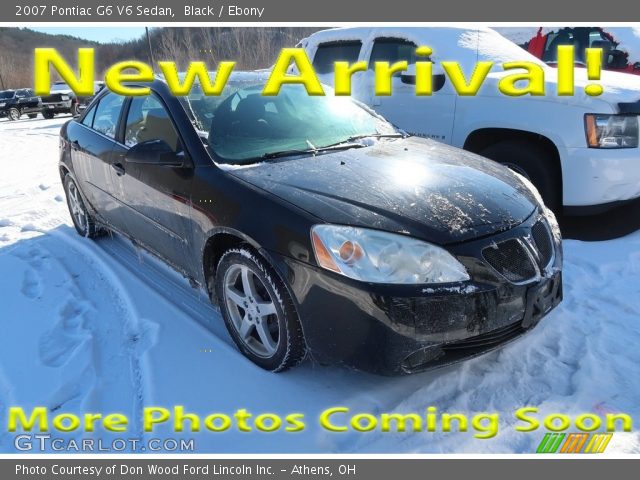 2007 Pontiac G6 V6 Sedan in Black