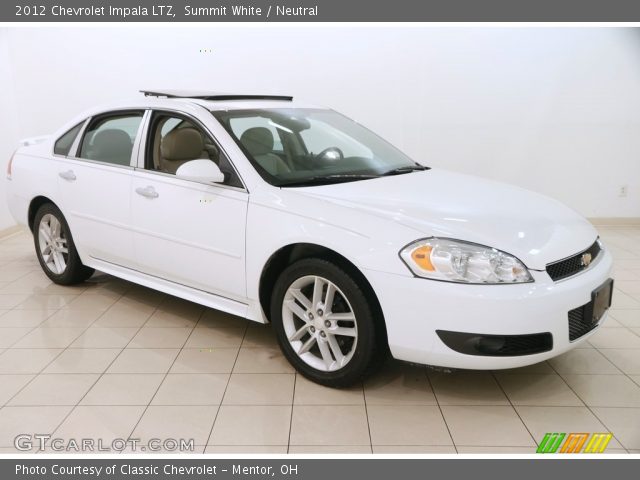 2012 Chevrolet Impala LTZ in Summit White