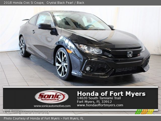 2018 Honda Civic Si Coupe in Crystal Black Pearl