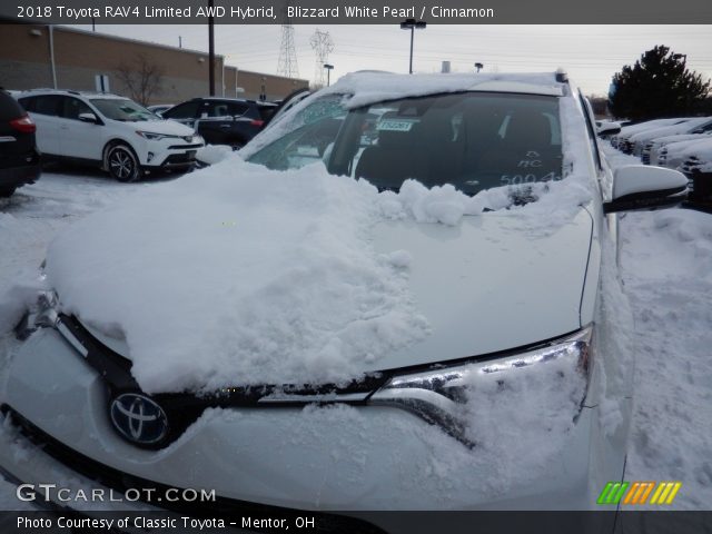 2018 Toyota RAV4 Limited AWD Hybrid in Blizzard White Pearl