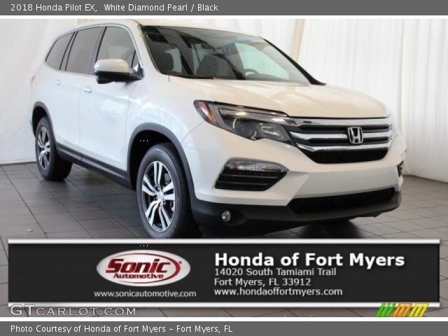 2018 Honda Pilot EX in White Diamond Pearl