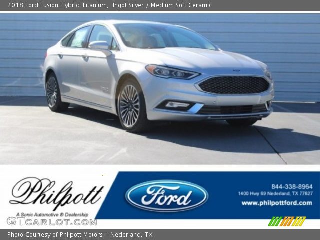 2018 Ford Fusion Hybrid Titanium in Ingot Silver