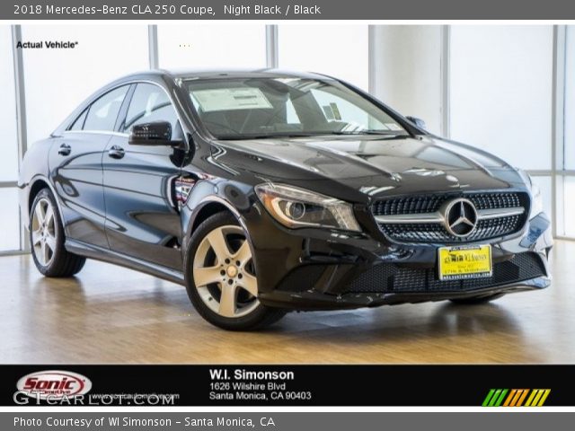 2018 Mercedes-Benz CLA 250 Coupe in Night Black