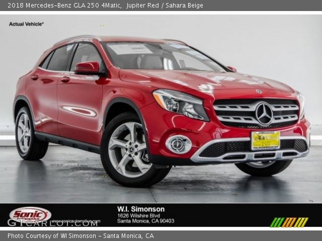 2018 Mercedes-Benz GLA 250 4Matic in Jupiter Red