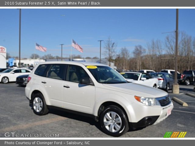 2010 Subaru Forester 2.5 X in Satin White Pearl