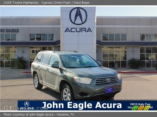 2008 Toyota Highlander  in Cypress Green Pearl