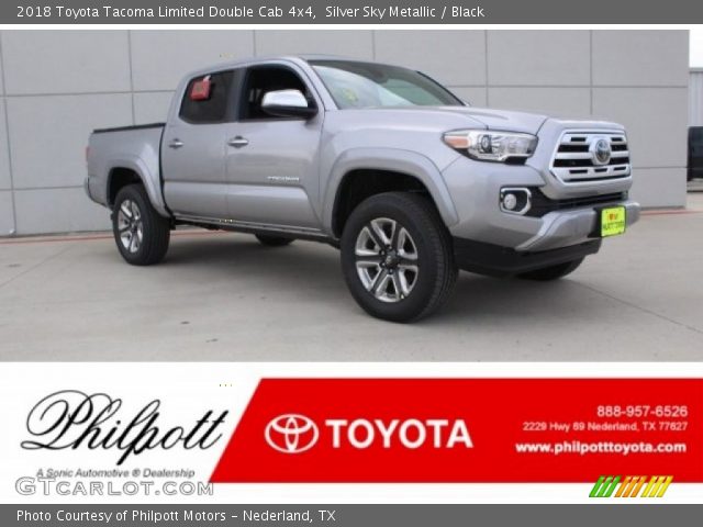 2018 Toyota Tacoma Limited Double Cab 4x4 in Silver Sky Metallic