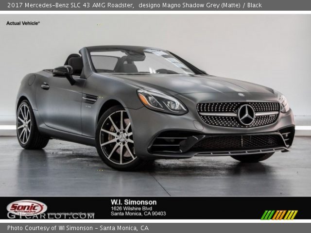 2017 Mercedes-Benz SLC 43 AMG Roadster in designo Magno Shadow Grey (Matte)