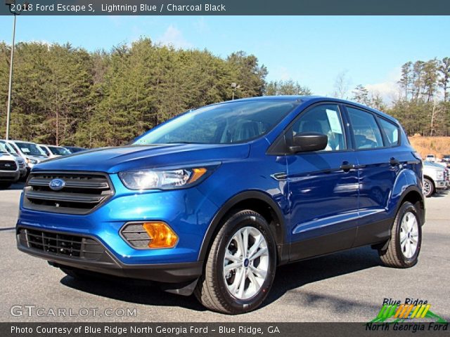2018 Ford Escape S in Lightning Blue
