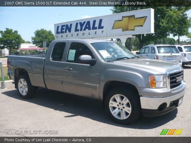 2007 GMC Sierra 1500 SLT Extended Cab 4x4 in Steel Gray Metallic