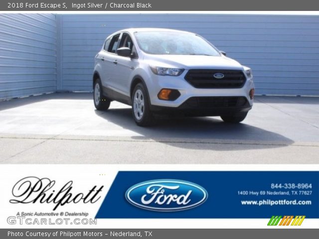 2018 Ford Escape S in Ingot Silver