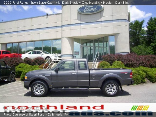 2009 Ford Ranger Sport SuperCab 4x4 in Dark Shadow Grey Metallic