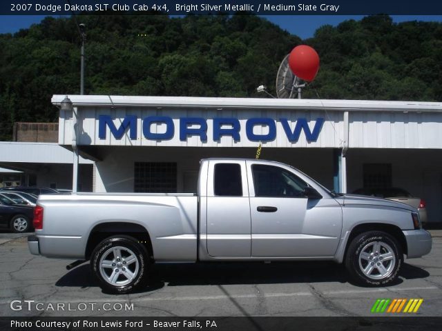 2007 Dodge Dakota SLT Club Cab 4x4 in Bright Silver Metallic