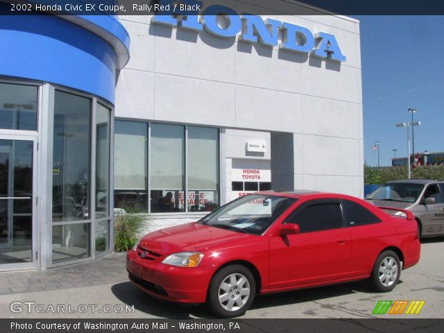 2002 Honda Civic EX Coupe in Rally Red