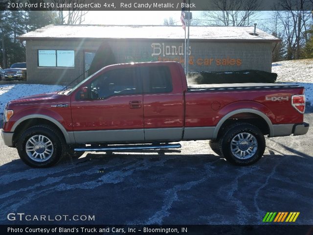 2010 Ford F150 Lariat SuperCab 4x4 in Red Candy Metallic
