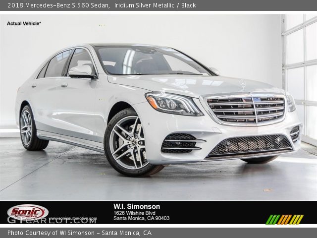 2018 Mercedes-Benz S 560 Sedan in Iridium Silver Metallic