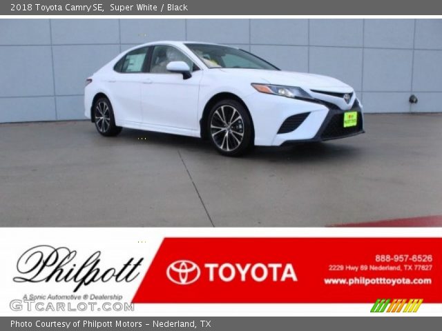 2018 Toyota Camry SE in Super White