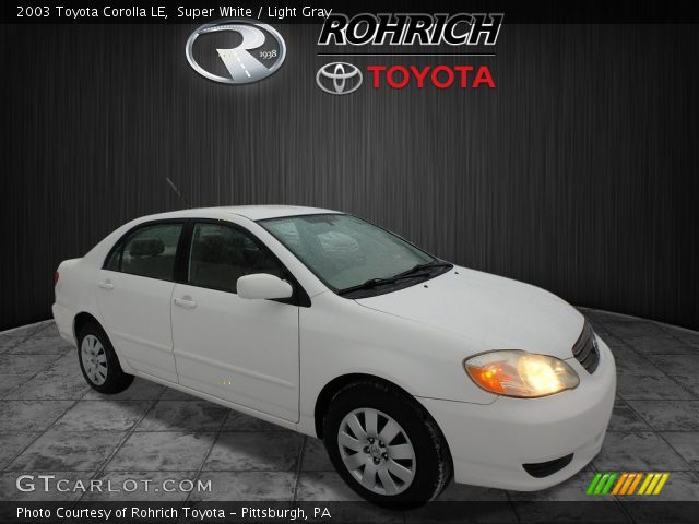 2003 Toyota Corolla LE in Super White