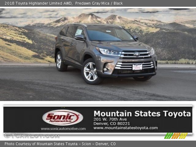 2018 Toyota Highlander Limited AWD in Predawn Gray Mica