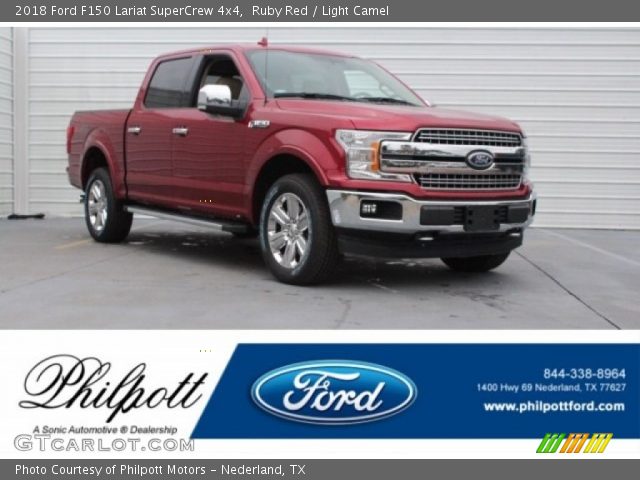 2018 Ford F150 Lariat SuperCrew 4x4 in Ruby Red