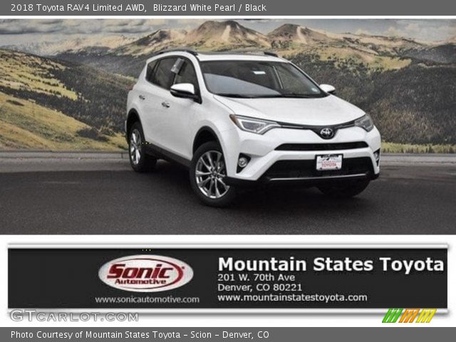 2018 Toyota RAV4 Limited AWD in Blizzard White Pearl