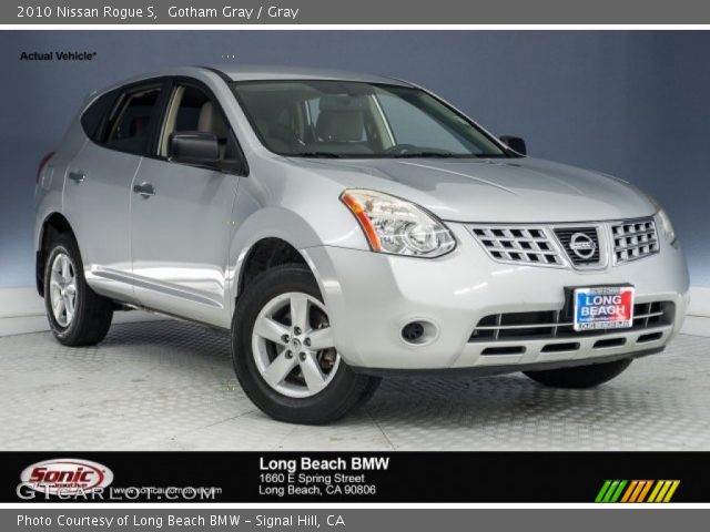 2010 Nissan Rogue S in Gotham Gray