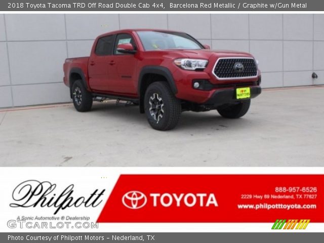 2018 Toyota Tacoma TRD Off Road Double Cab 4x4 in Barcelona Red Metallic